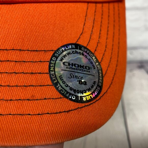 Kubota Baseball Hat Cap Strap Back Orange CHOKO Embroidered SWEAT STAINS - Picture 7 of 14